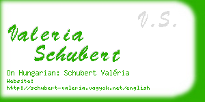 valeria schubert business card